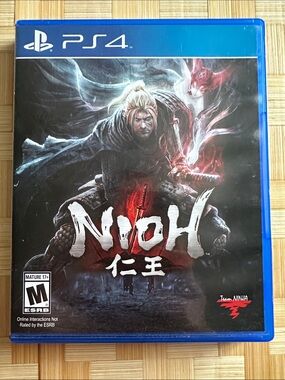 PS4 Nioh Action RPG - Black & Blue Game Case